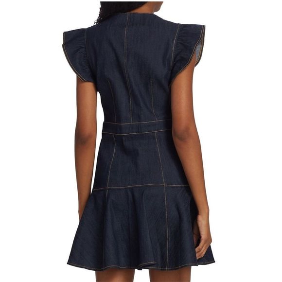 Cinq à Sept Navy Mini Dress - Picture 3 of 5